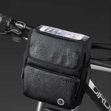 Handlebar bike accessories phone case travel articles waterproof  goods luggage bag on the steering wheel things Bicycle front