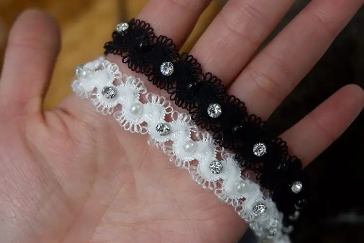 Дешевые 2 метра/упаковка 1 см/1 5 см Лидер продаж черно-белые маленькие