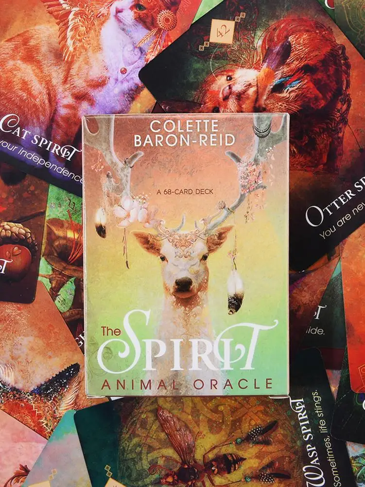 68 шт. карты Таро для Spirit Animal Oracle The настольные игры вечерние игральные
