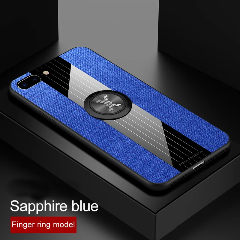 Синий Противоударное кольцо Броня CaseFor Xiaomi Mi9se 8 Redmi Note 7 k20 чехол 6x подставка задняя крышка - Цвет: Синий