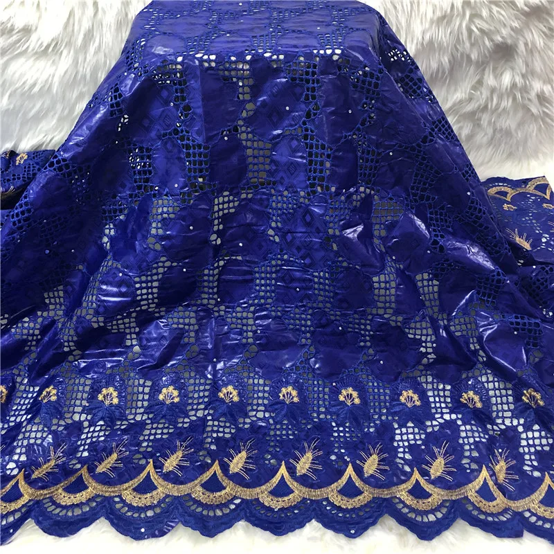 

2020 New Arrivals Guinea Bazin Brocade Richer Stones Guinea Basin Garment lace Materials 5yards For Wedding Dress