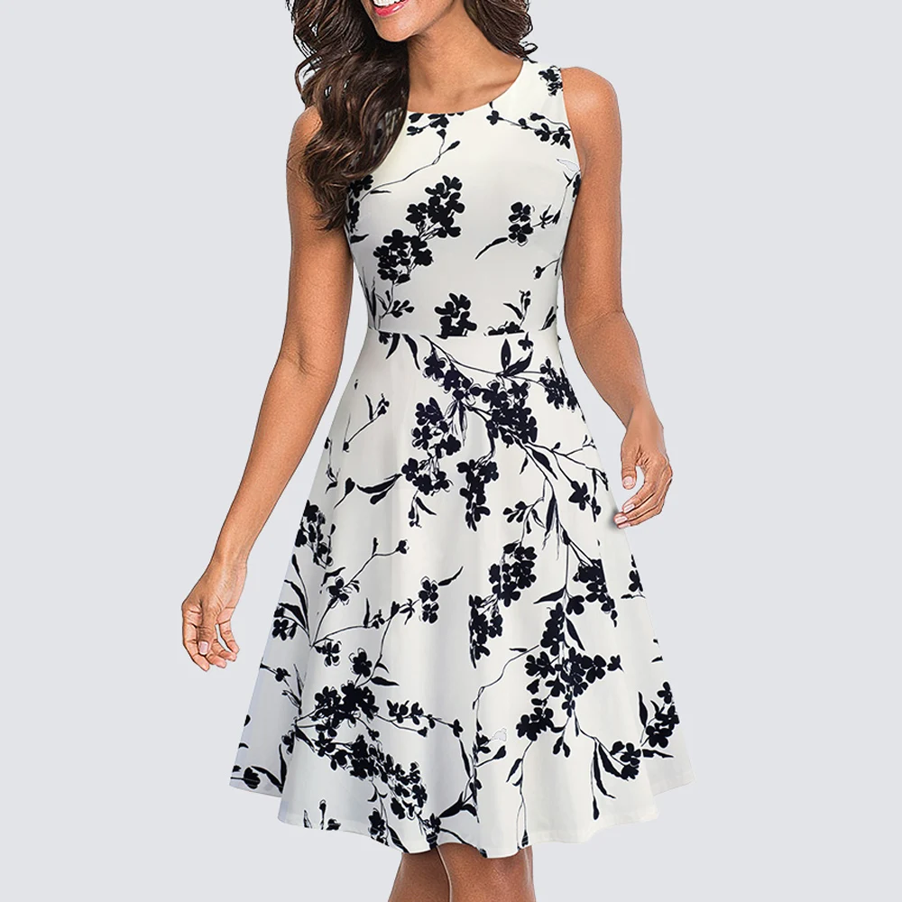 Женское Повседневное платье туника без рукавов летние вечерние платья трапеции