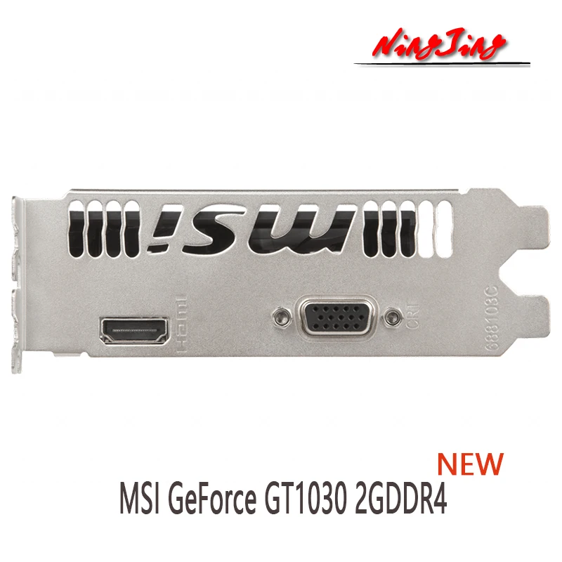 MSI GeForce GT 1030 AERO ITX 2GD4 NEW 14 нм 2 Гб GDDR4 64 бит видеокарты GPU графическая карта для
