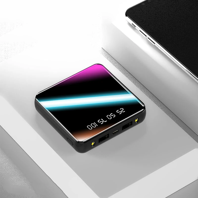 20000mAh мини банк силы быстрое зарядное устройство 2 USB lcd Портативная зарядка для