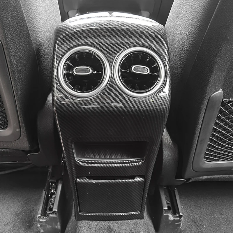 Для Mercedes Benz GLB Class X247 2019 2020 2021 карбоновый стиль задний подлокотник коробка A/C