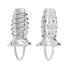 EXVOID для дополнительной женской стимуляции, задержки эякуляции, Секс-игрушки для Для мужчин увеличения пениса Кольца дял пениса фаллоимитатор увеличить Для мужчин футболка рукав для пениса для взрослых товары многоразовый презерватив