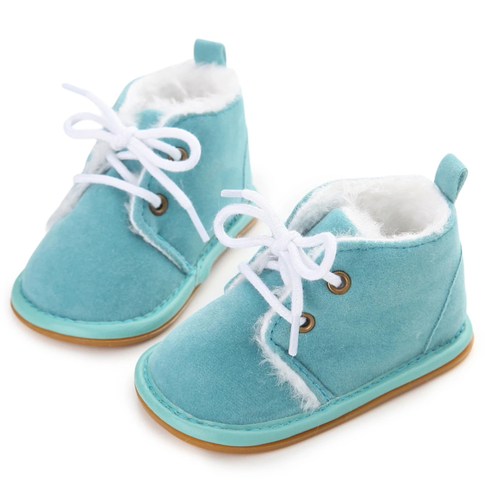 

Baby Booties Shoes Winter Warm Cotton Boy Girl Crib Shoes Anti-slip Sole Newborn Toddler First Walkers
