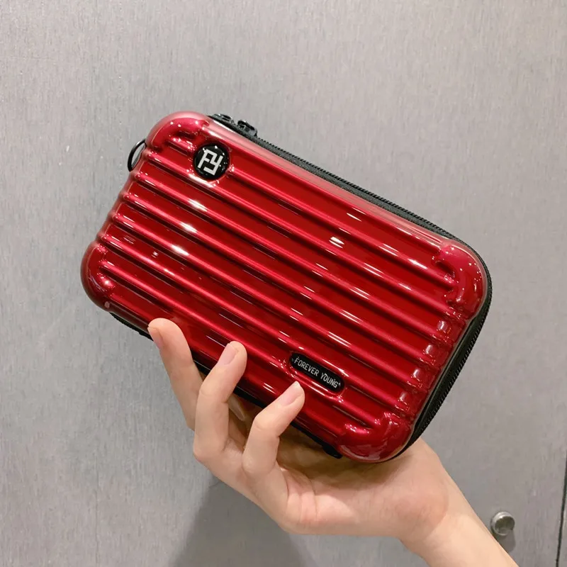 Роскошные сумки-тоуты в форме чемодана миниатюрная сумка из искусственной кожи