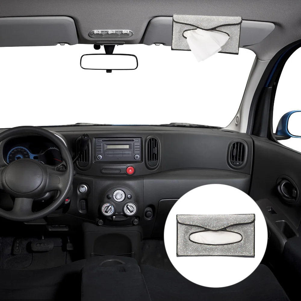 

Universal Car Backseat Napkin Holder Auto Hanging Sun Visor Tissue Container