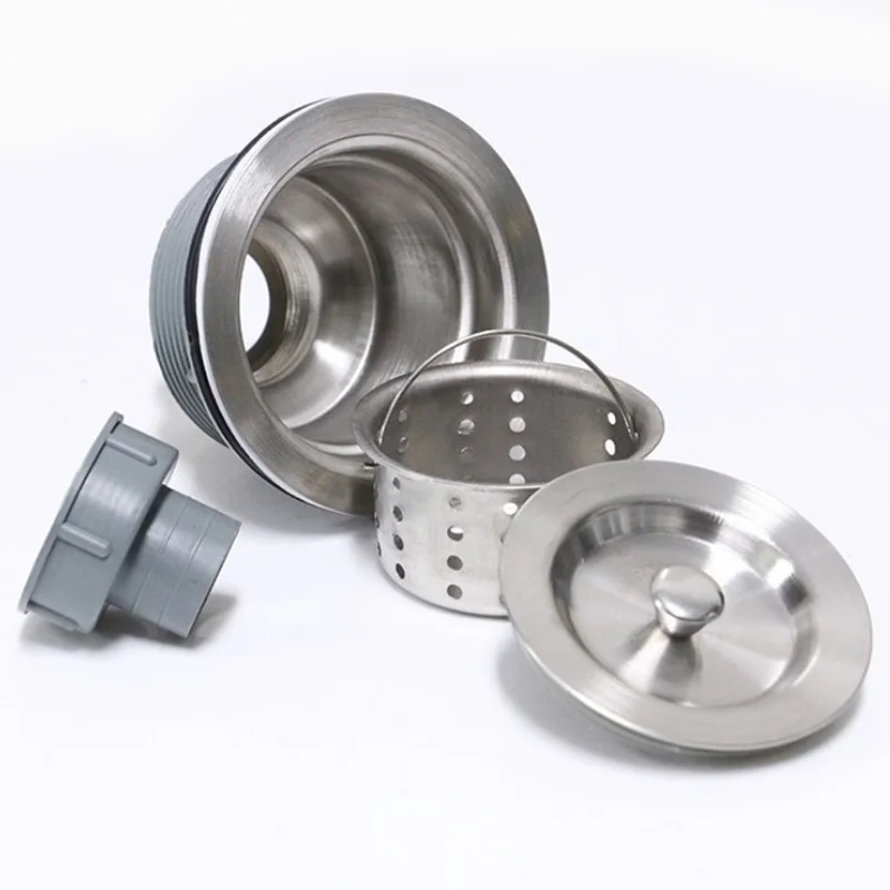 

Stainless Steel Sink Accessories Bathroom Drainer With Filtration to Prevent Blockage Sink Drainer