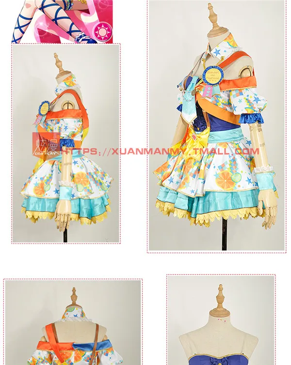 LoveLive! Awaken Yazawa Nico Hoshizora Рин аясе Эли Косака Хонока косплей костюм Хэллоуин Униформа рождественское праздничное платье