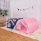 Детская игровая палатка, тент со звездами, луной, навесом, Игровая палатка для детей, раздвижная Игровая палатка для мальчиков и девочек