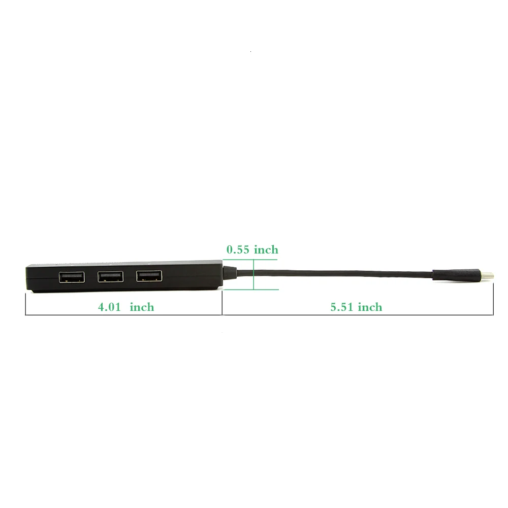 CHYI USB C к цифровому аудиоадаптеру 3 порта 2 0 разветвитель концентратора Type-C 1