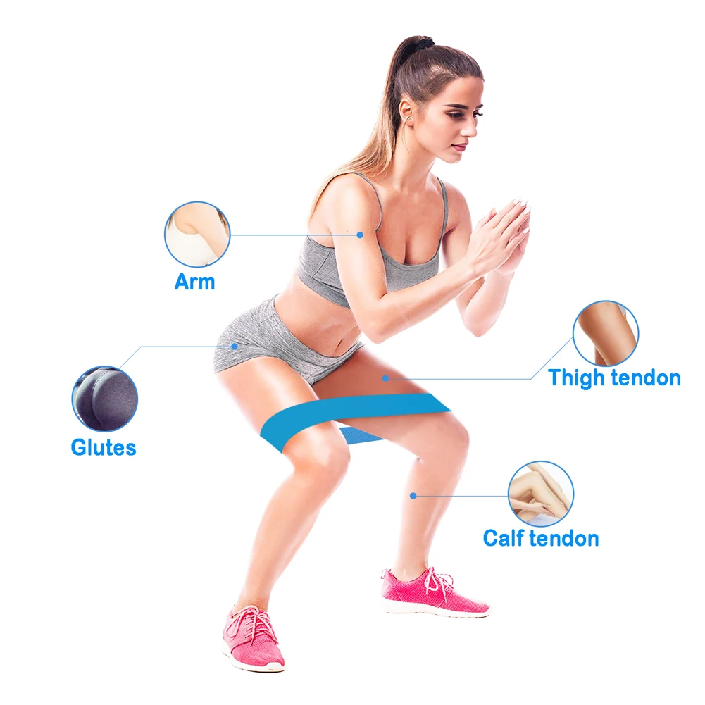 4 шт. высокое качество латексный Натяжной Браслет фитнес нескользящее
