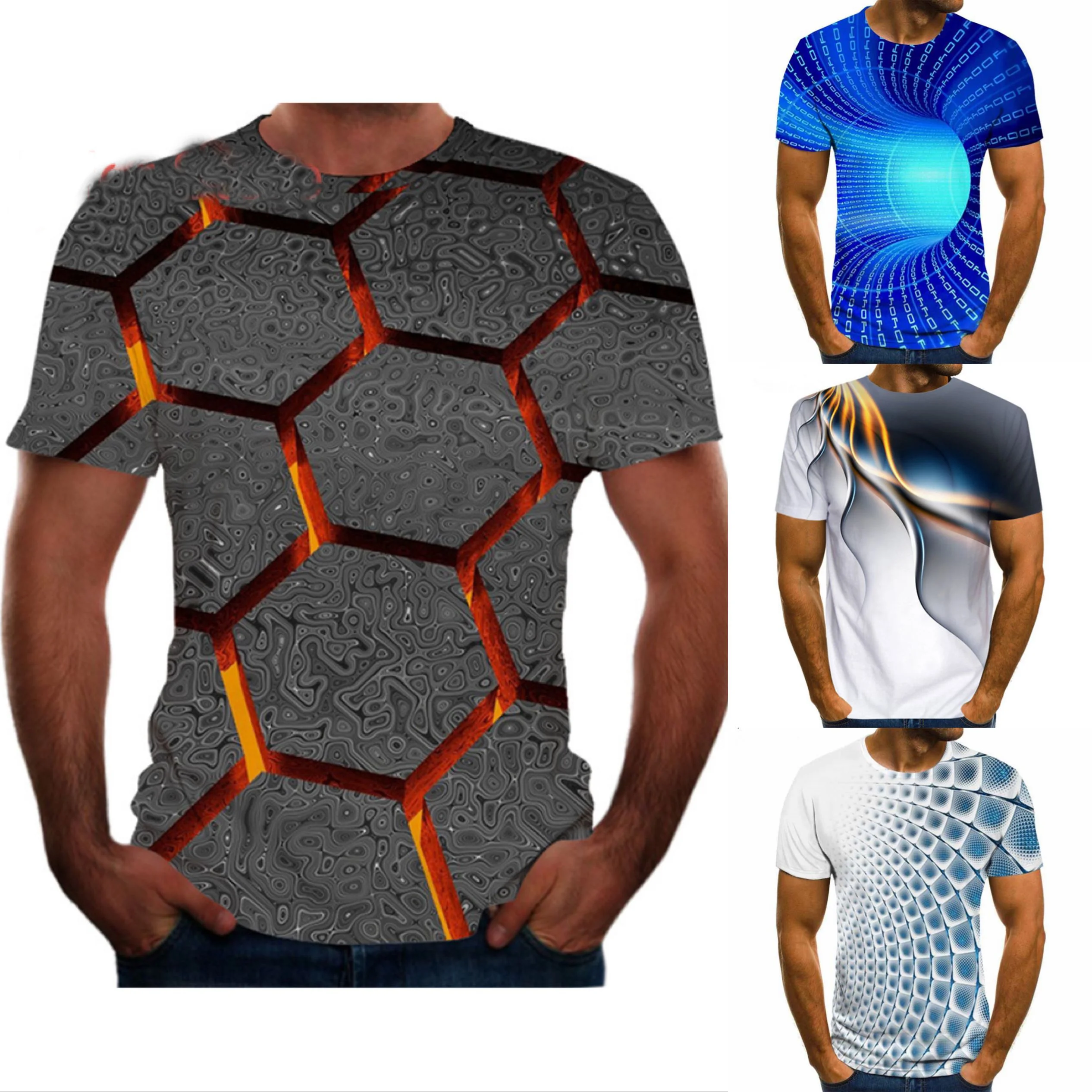 

Men's T-shirt Summer New Style 3D Printed Short Sleeves Tshirt men Fashion Comfort Male Tee Top Streetwear Camisetas hombre