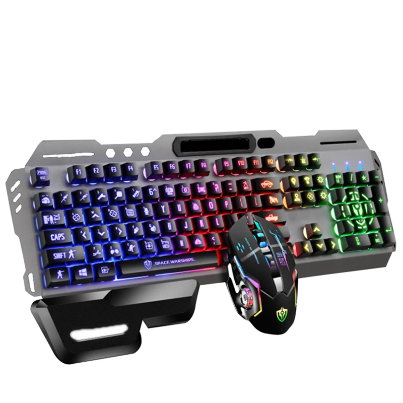 

LED RGB Backlit Gaming Keyboard And Mouse Combo Computer USB Wired Mechanical Waterproof Multimedia Gamer Keyboards For PC