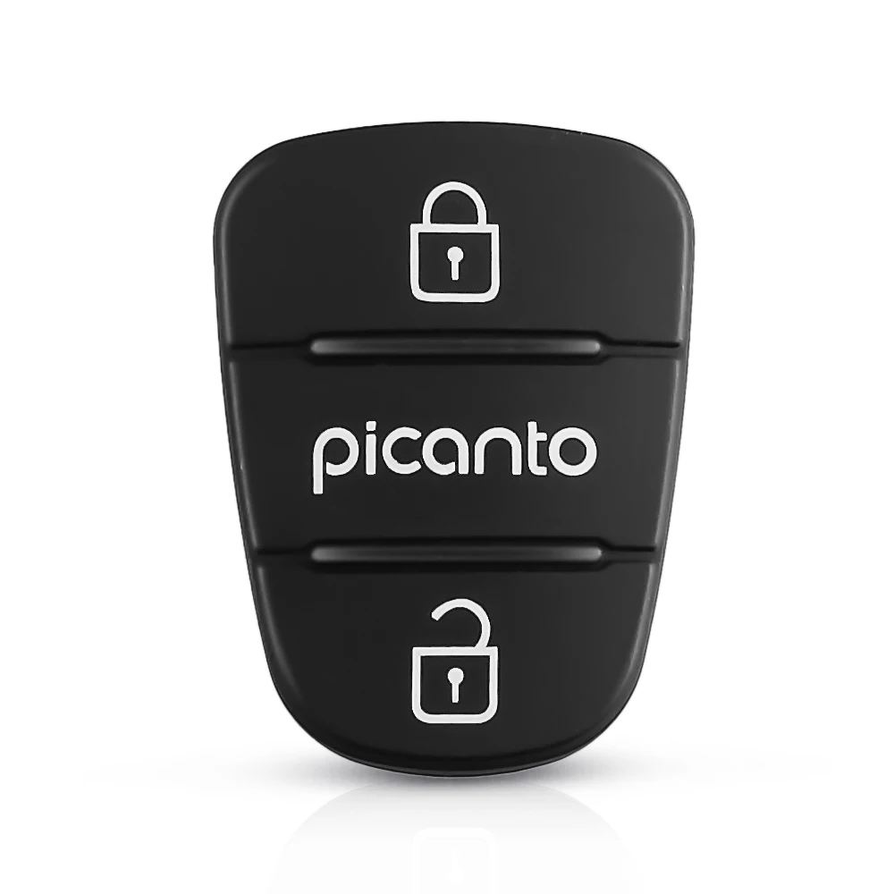 Model 4 Dandkey резиновый кнопочный коврик для hyundai Solaris Picanto Elantra для Kia RIO HOLD Verna Sportage откидная оболочка ключа дистанционного управления пустой чехол - Цвет: Model 4