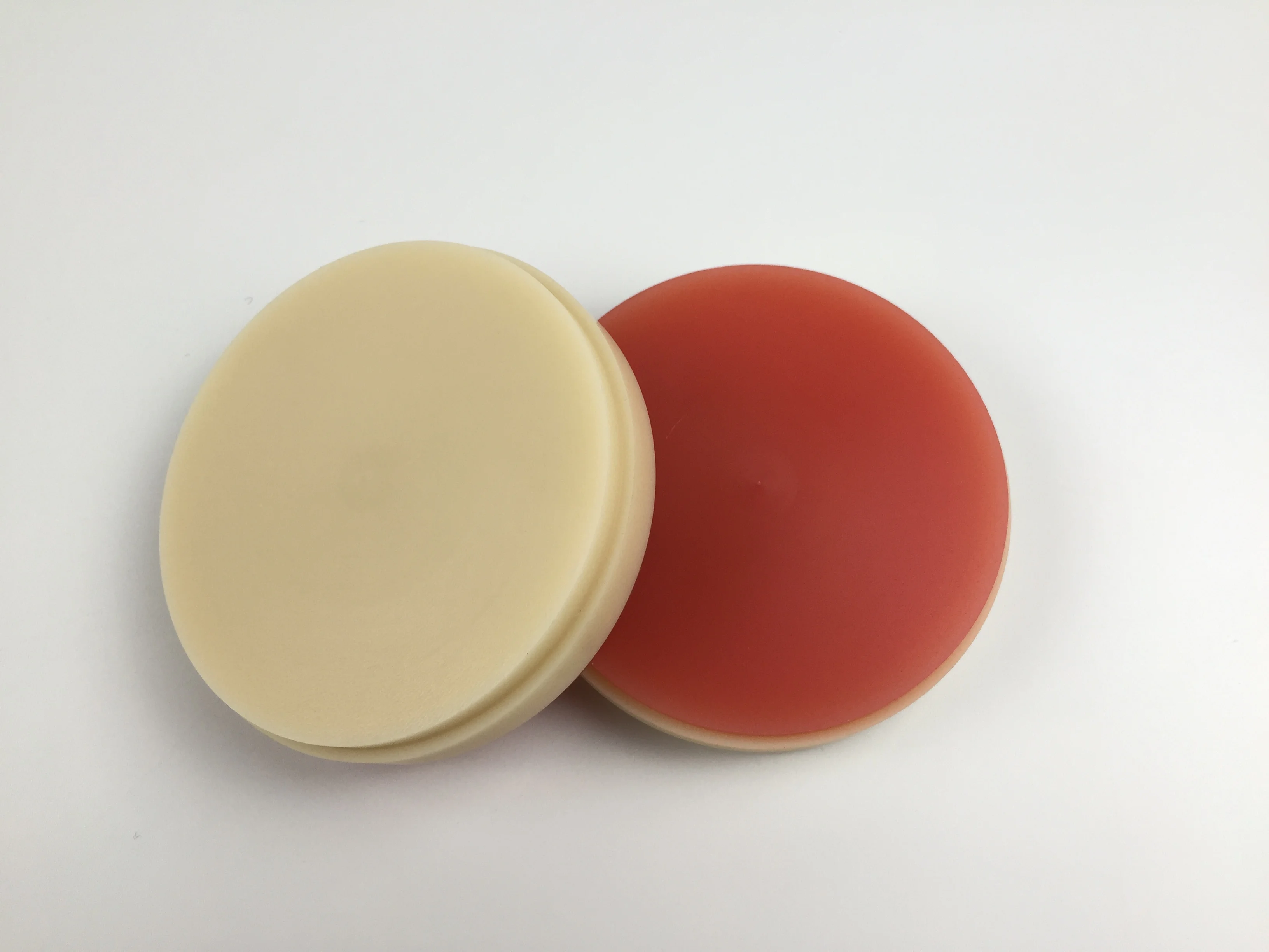 

5pcs/lot Dental Materials 98*20/22mm PMMA Disc PMMA Block with Two Layer Color