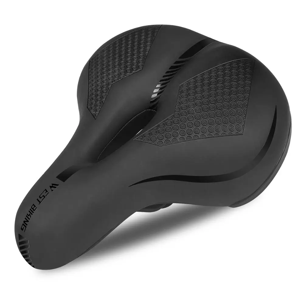 Велосипедное седло BaseCamp из искусственной кожи с защитой от атмосферных