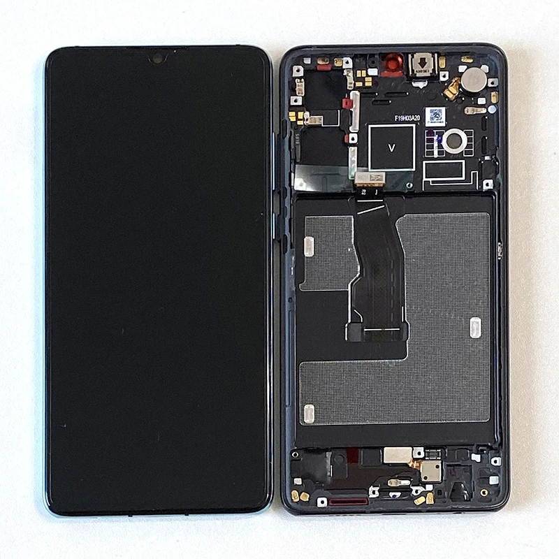 Axisinternational для 6," huawei P30 ELE-L29 ELE-L09 OLED ЖК-экран рамка+ сенсорная панель дигитайзер