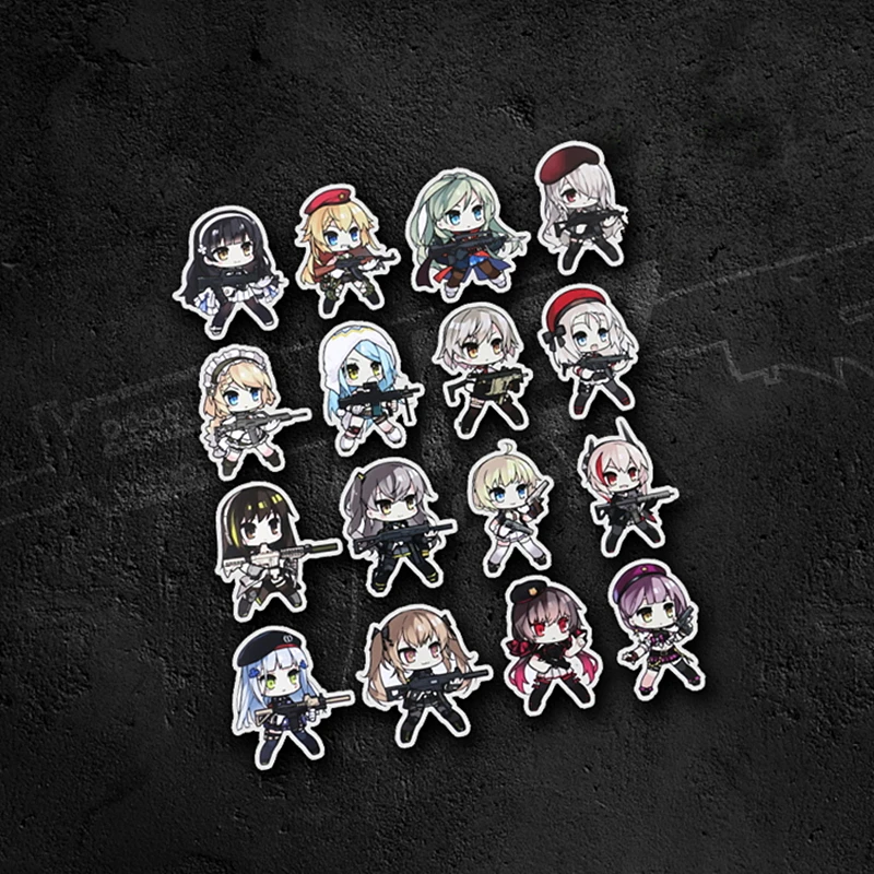 Girls Frontline Tactical Sticker Quadratic Element Cute Gun 