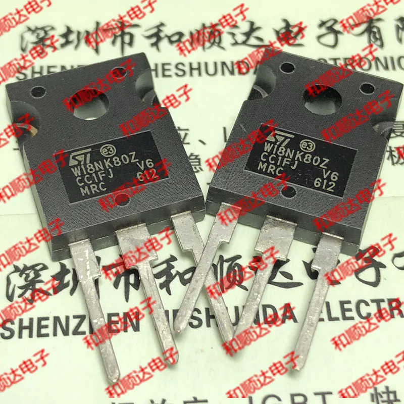 

10pcs/lot W18NK80Z STW18NK80Z New stock TO-247 800V 19A