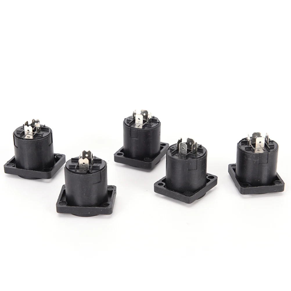 HOT 4 Pin Speakon Female Jack Socket Connector Audio Loudspeaker Amplifier Converter for PA Cable 10pcs/lot | Автомобили и