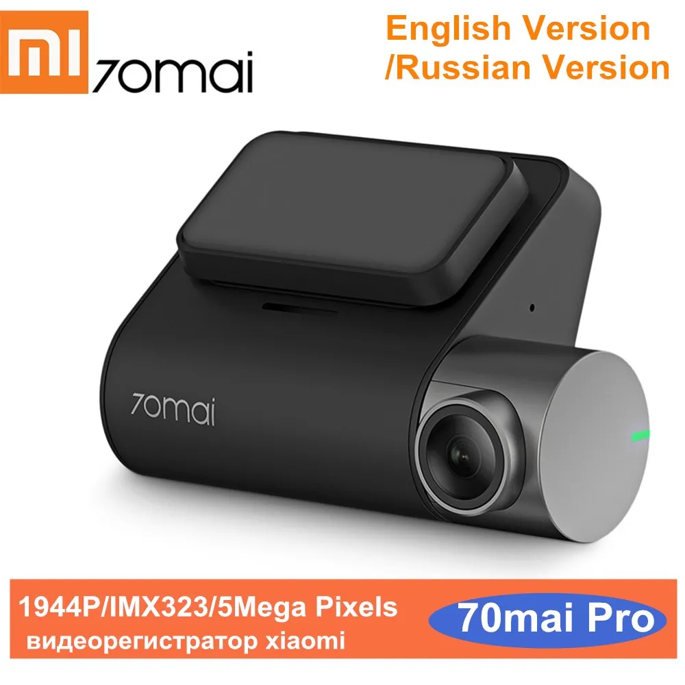Xiaomi 70mai Dash Cam Pro английская/Русская версия 1944P HD Автомобильная dvr камера IMX335 140 градусов FOV ночная версия Голосовое управление