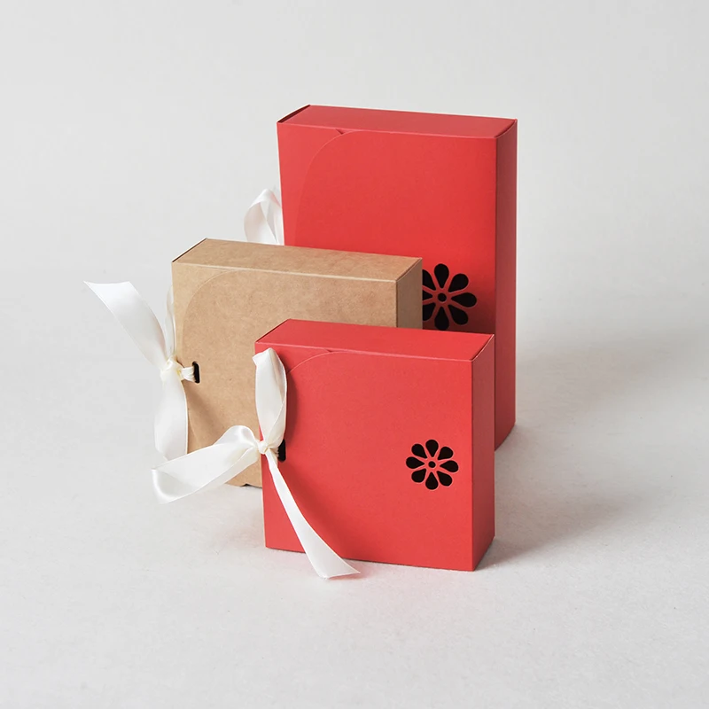 20pcs/lot red blue box Kraft Paper Cardboard Package Candy Gift Box For Flowers Cookies Moon Cake/Soad/Candy | Дом и сад