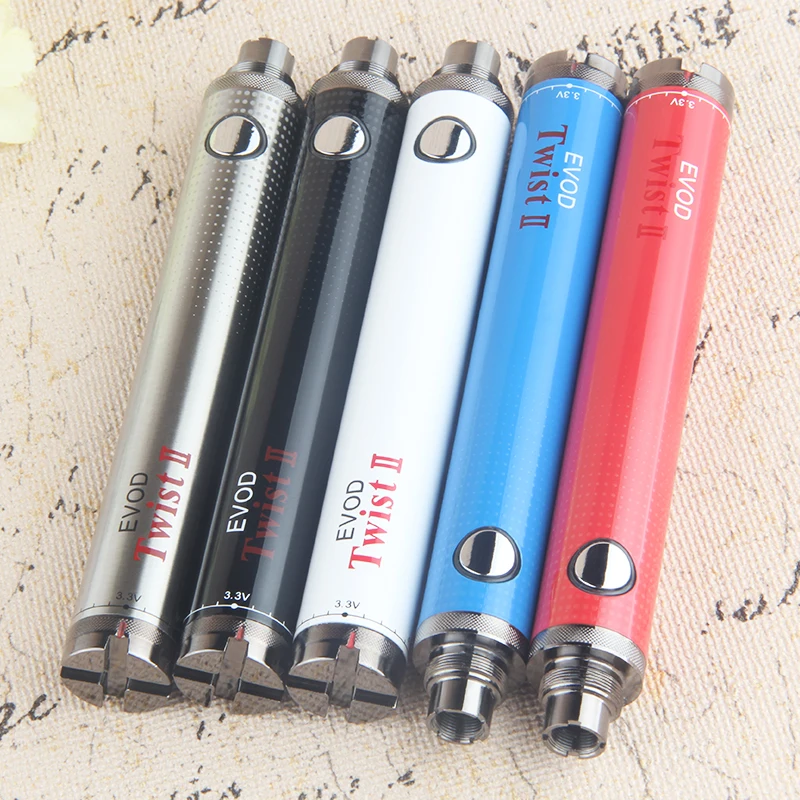 1 шт. EVOD Twist II 2 vaporizador переменное напряжение 3,3 V~ 4,8 V vape мод электронная сигарета vape для электронной сигареты EGO 510 Атомайзер