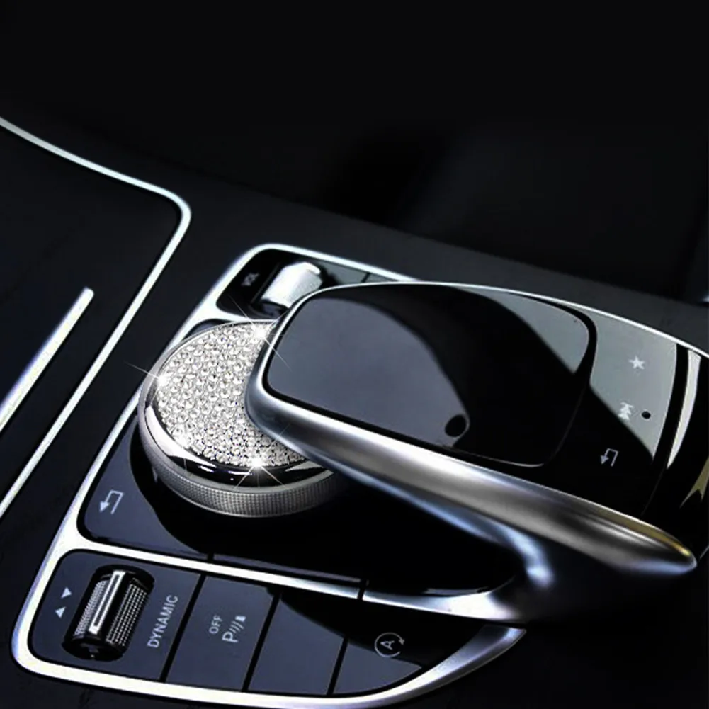 

Blingbling Knob Decor Cover Diamond For Mercedes-Benz C C200LE300 GLC260