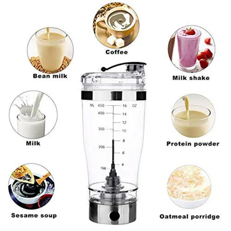 Электрический автоматический шейкер для протеина 450 мл | Дом и сад