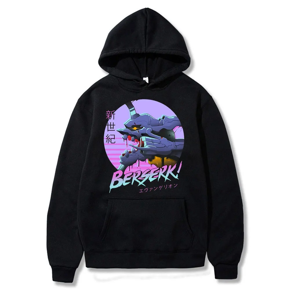 

Berserk JAPAN Anime 2021 Harajuku Rei Ayanami Unisex Hoodies Japanese Manga Printed Men's Hoodie Streetwear Casual Sweatshirts