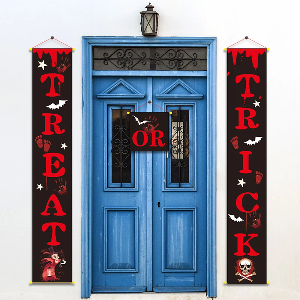 Хэллоуин ползучий призрак кружева шторы двери окна украшения для дома страшный