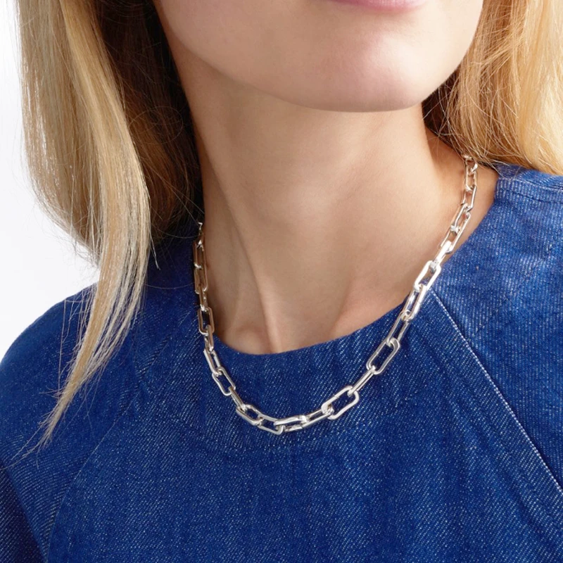 Цепь из нержавеющей стали женские модные готические стильные чокеры парные