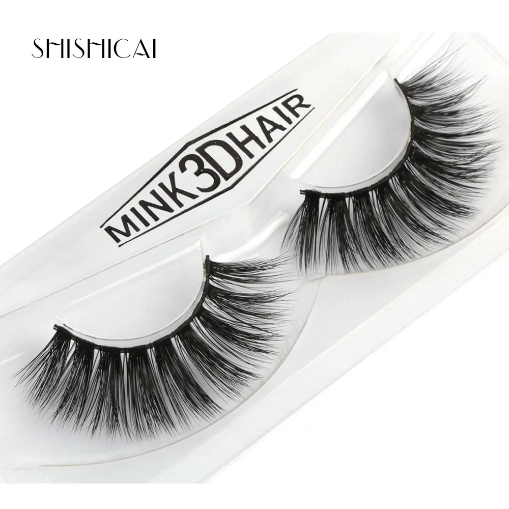1Pair Lashes False Eyelashes Natural Makeup 3d Mink Eyelash Extension Make Up Full Strip Maquiagem Tool | Красота и здоровье