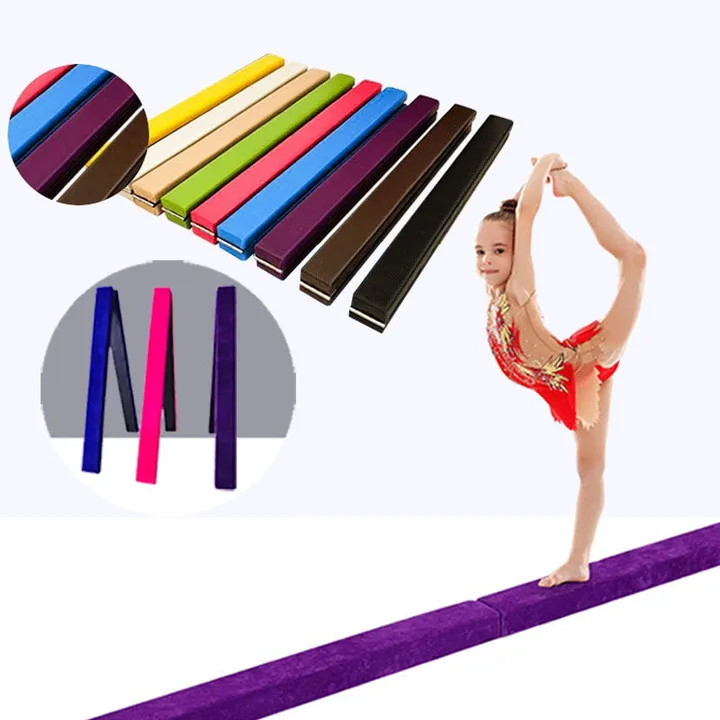 Reedow Folding Non-Slip Gymnastics Beam for kid's Home Balance Training Gym Equipment 7 Feet Balance Beam For Trumbling