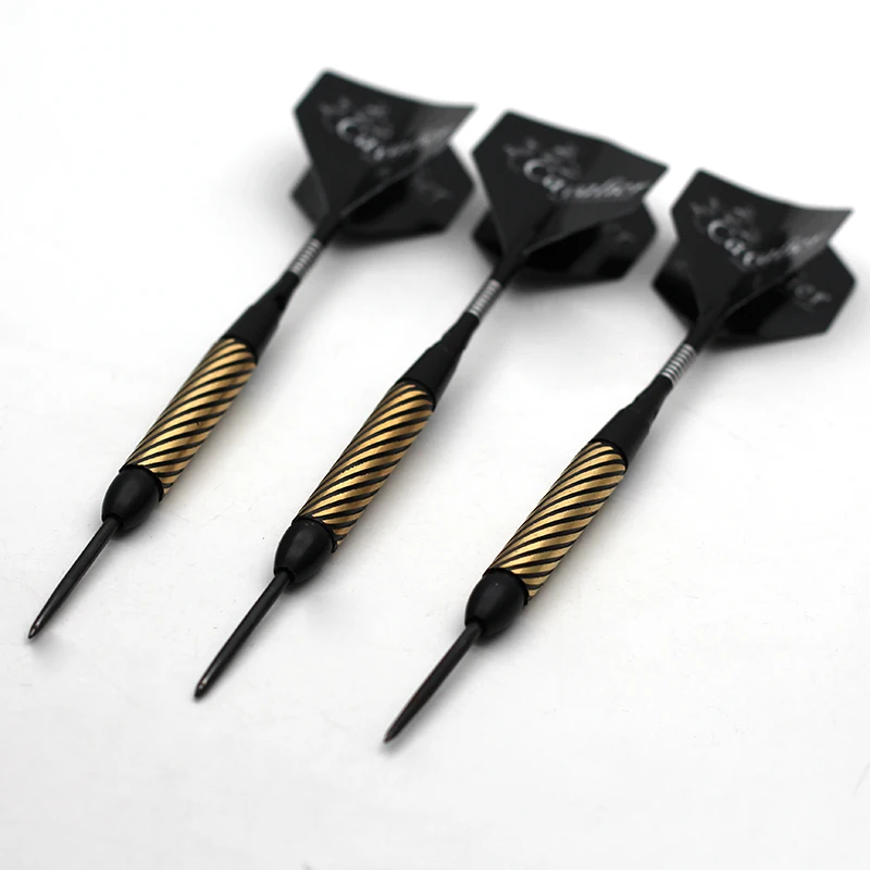 Профессиональная Дротика набор из 3 предметов 21 г стальной наконечник дротика с