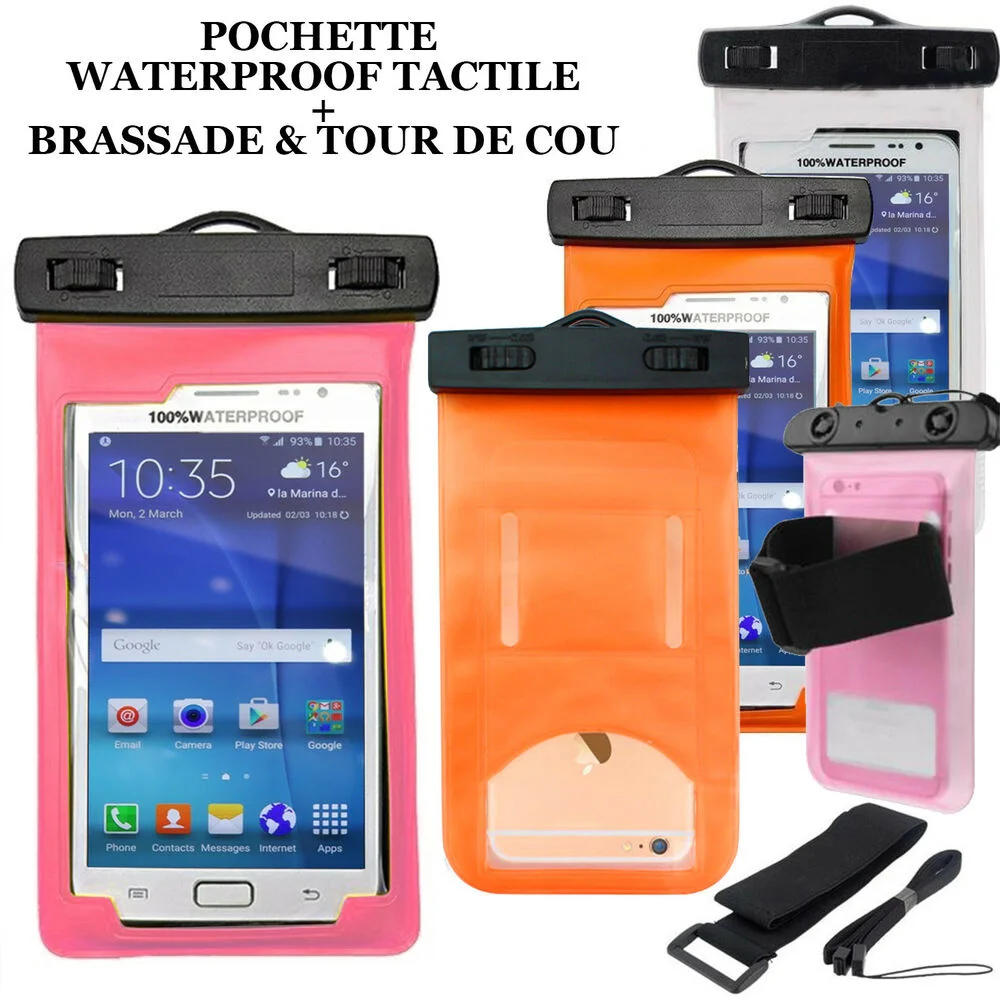 

FOR POCHETTE ETANCHE HOUSSE COQUE WATERPROOF TACTILE Pr IPHONE SAMSUNG HUAWEI