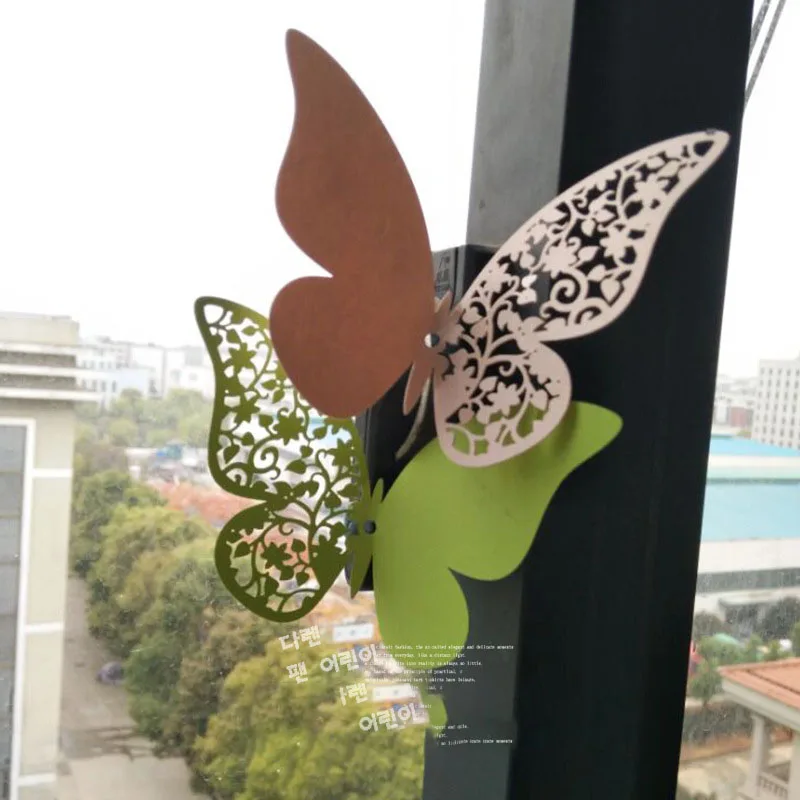 3D-моделирование бабочки трехмерная креативная для гостиной спальни телевизора