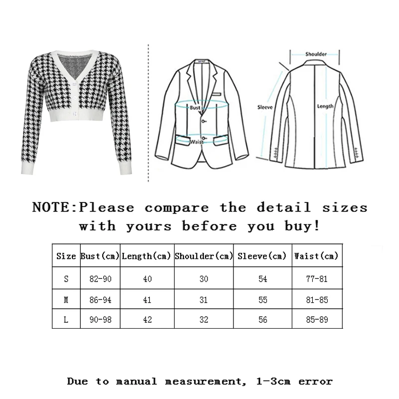

Plaid Print Vintage Cardigan Sweater Women V Neck Elegant Chic Short Sweater Tops Spring Fashion Jumper Lady Streetwear