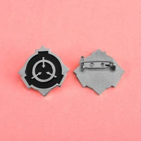 scp foundation badge cosplay prop special containment procedures foundation brooch metal accessories