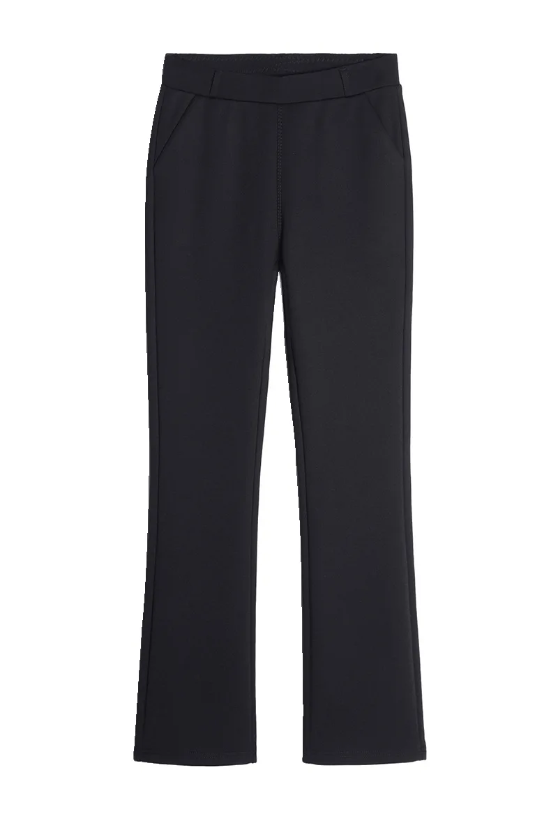 

2020 Winter Autumn Women Flared Pants High Elasticity Fashion Silm Female Plus Velvet OL High Waist Female Oversize Casual