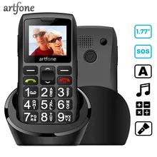 Artfone Senior Cell Phone with Large Keys and Without Contract Dual SIM Pensioner Phone 1400 MAh Battery (2G)