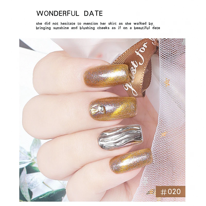 

Cat Eye Gel Nail Polish For Women Design UV Gel Luminous Smooth Art Magnetic Polish Glitter Nail Lacquer Shining