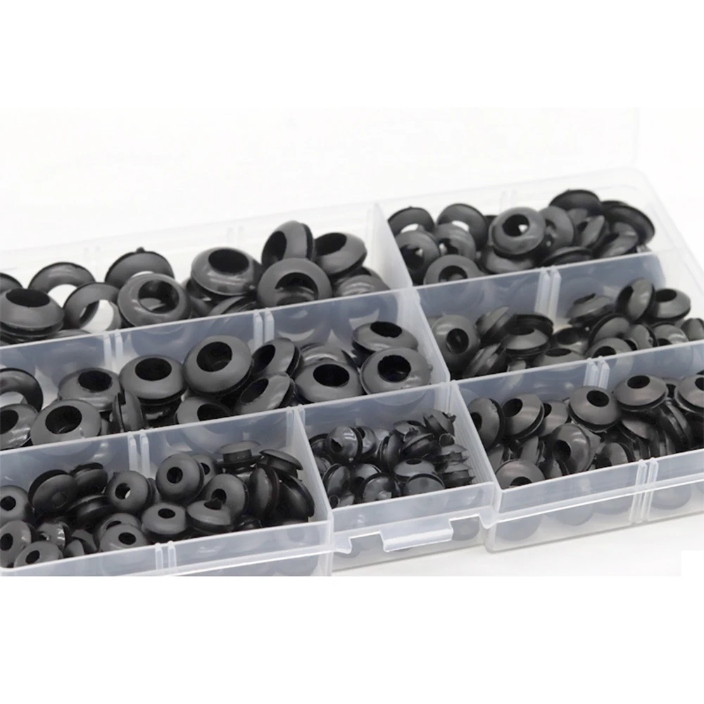 

105Pcs/Sets Gasket Ring Rubber Grommet Waterproof Protect Wire Sealing Grommet Gasket Cable Hose Part Rubber Tool 5 Sizes Set
