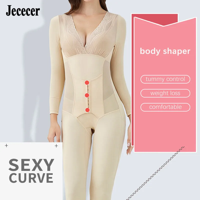 Полный корректирующий боди Утягивающее нижнее белье для женщин леггинсы рук