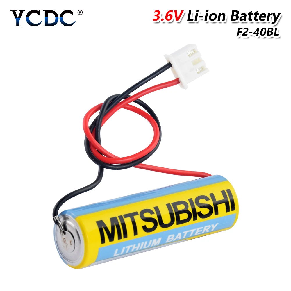 Новый 3 6 v 1800 мА/ч F2 40bl Батарея с вилкой для станка ЧПУ Mitsubishi F1 FX FX1 FX2 Plc контроллер