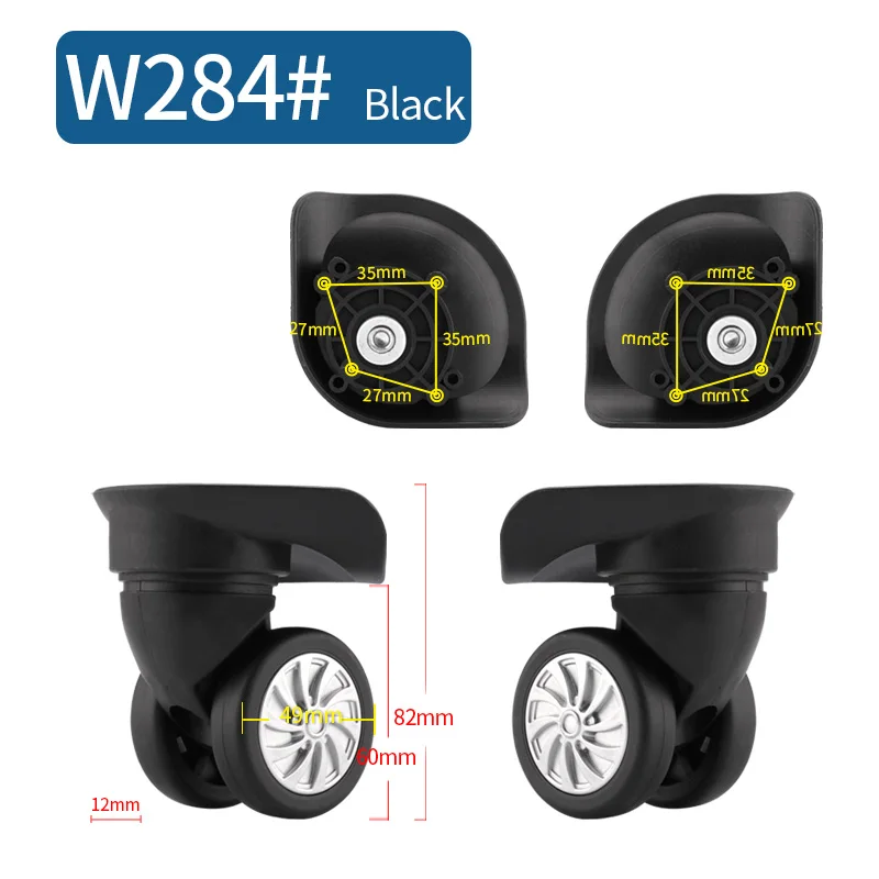 Luggage Universal Wheel Accessories Wheel Air Suitcase Roller Wheel Aircraft Wheel Maintenance Shock Absorption 18 Inch 30 Inch