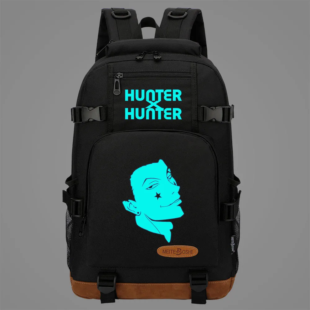 

New Luminous Anime HunterxHunter Boys Girl Kids School Book Bags Women Bagpack Teenagers Canvas Men Laptop Travel Backpack